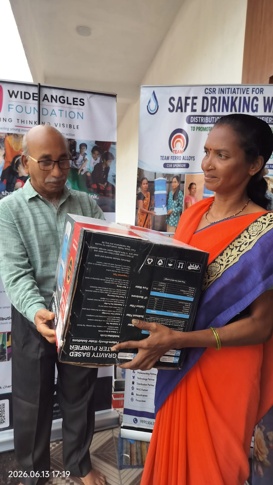 CSR water purifier distribution